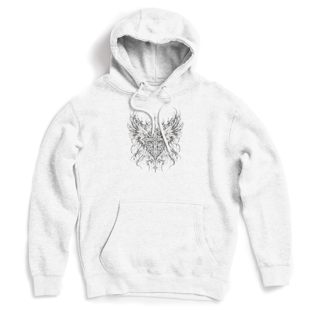Gothic Angel Wings Cross Shirt