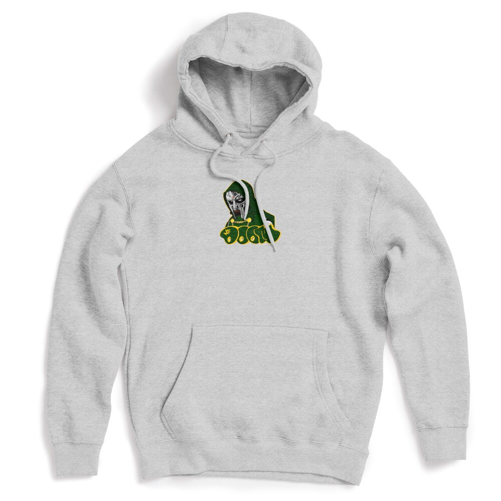 Green Hooded MF Doom Mask Figure Shirt