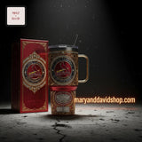 St. Louis Cardinals Busch Stadium Luxury Gold YETI Design 40oz Tumbler with Handle