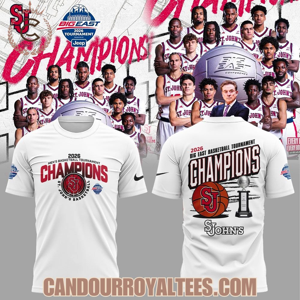 St. John’s Basketball 2026 BIG EAST Conference Men’s Basketball Tournament Champions T-Shirt, Hoodie