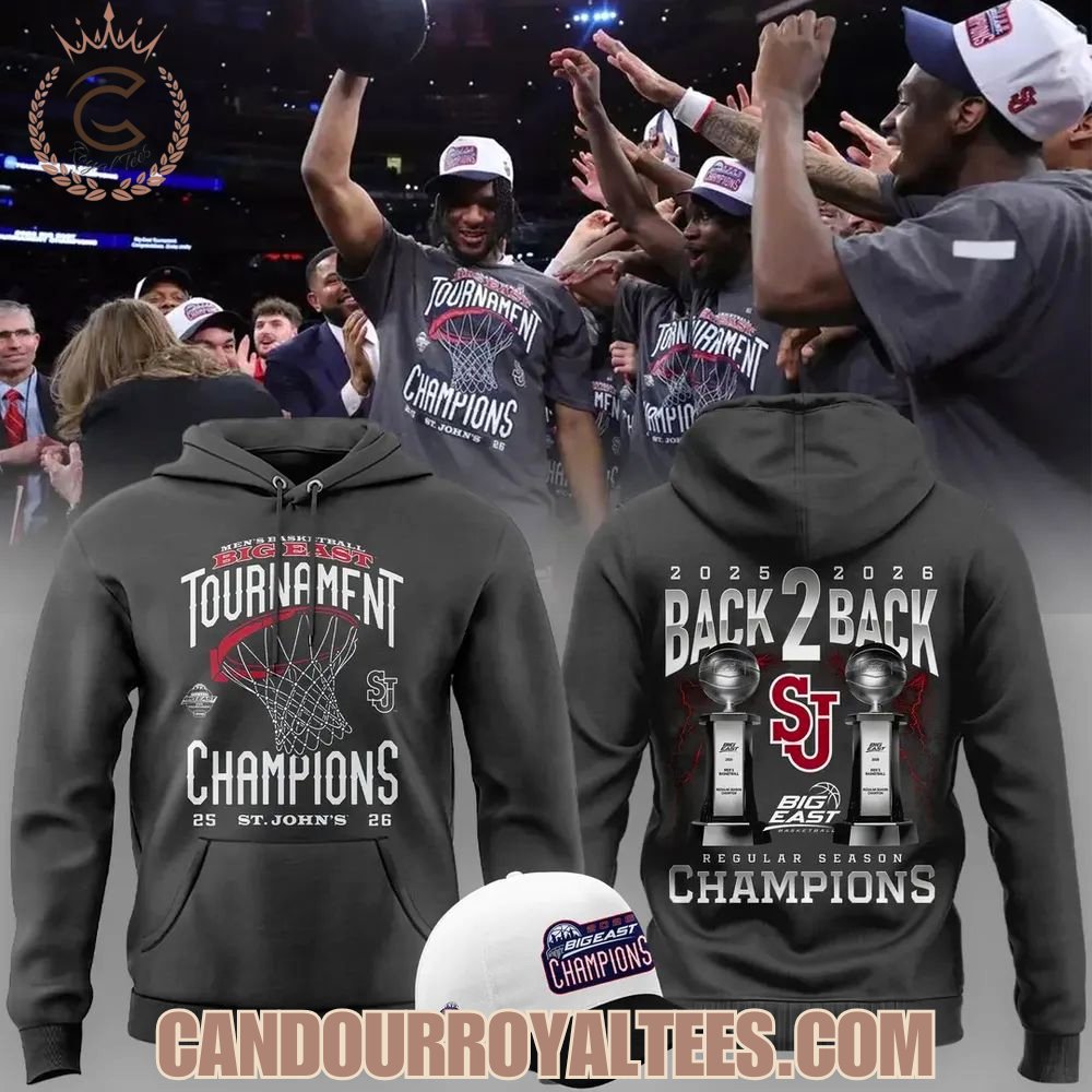 St. John’s University Men’s Basketball 2026 Big East Tournament Champions T Shirt
