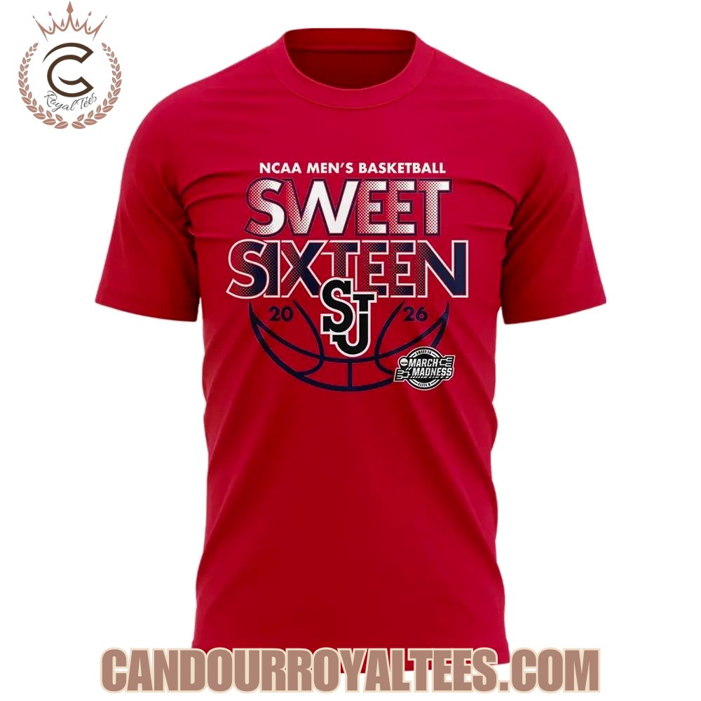 St. John’s University Men’s Basketball 2026 Sweet Sixteen TShirt, Hoodie