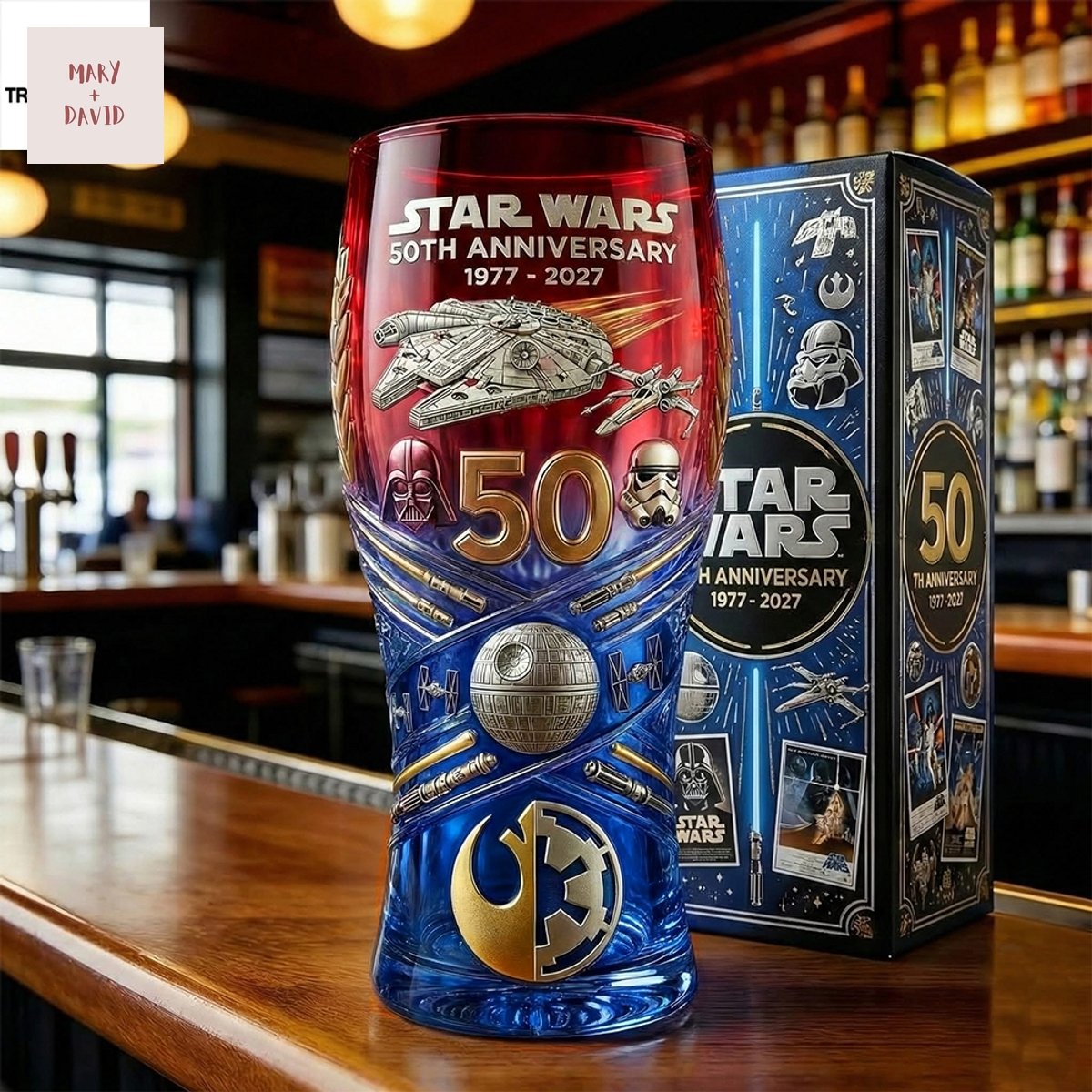 Star Wars 50Th Anniversary Beer Glass