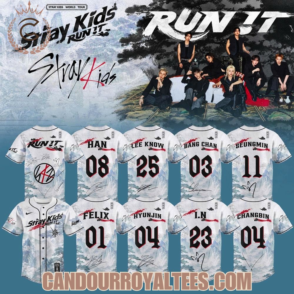 Stray Kids - Run It World Tour 2026 Jersey