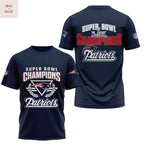 Super Bowl LX New England Patriots 3D T-Shirt