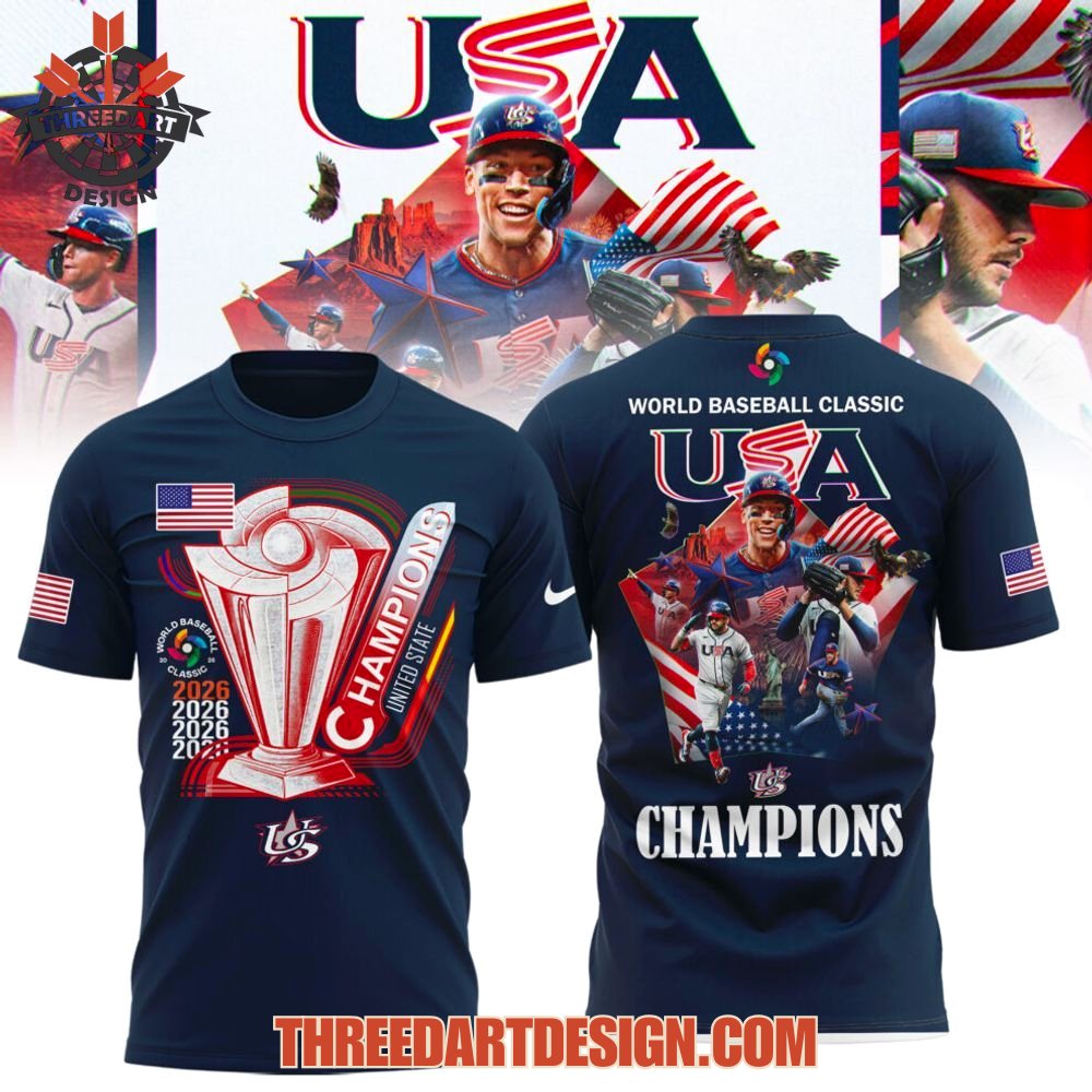 Team USA 2026 World Baseball Classic Champions Jersey - Navy