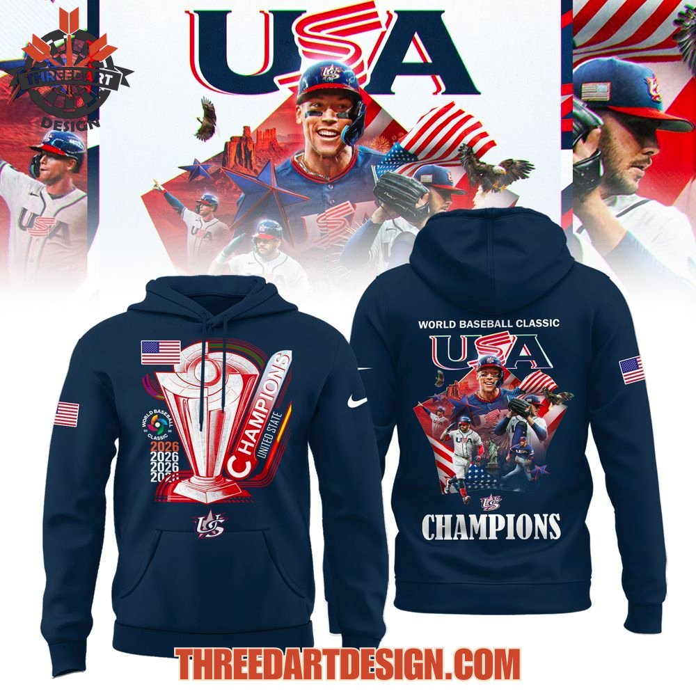 Team USA 2026 World Baseball Classic Champions Jersey - Navy