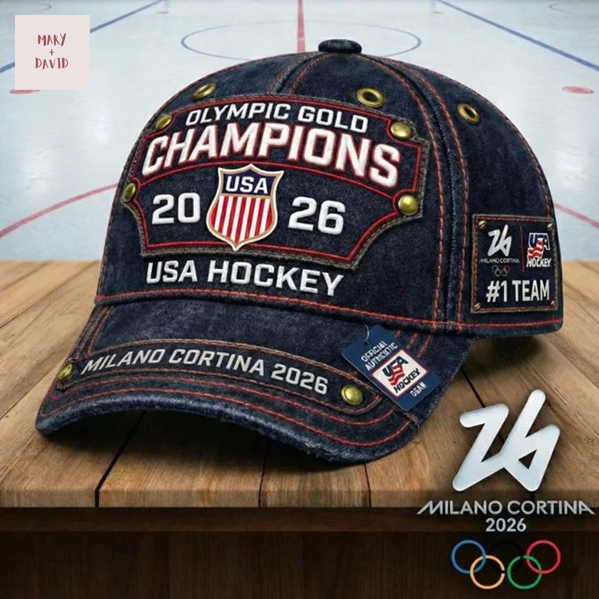 Team USA Hockey Milano-Cortina Olympics Champions 2026 Cap