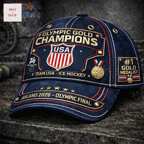 Team USA - Ice Hockey Olympics Champions 2026 Cap