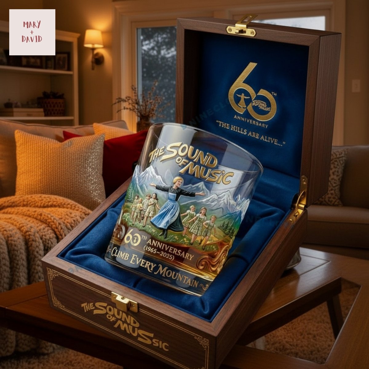 The Sound of Music 60th Anniversary Whiskey Glass