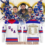 U.S. 2026 Olympic Milano Cortina Men’s Team Championship Hockey Jersey White