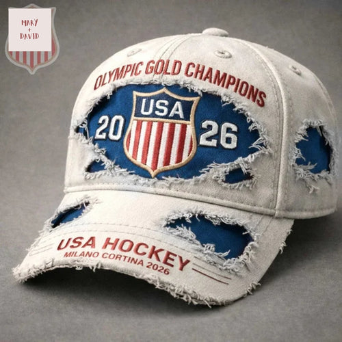 USA Hockey Milano-Cortina Olympics Gold 2026 Champions Cap
