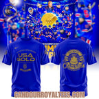 USA Women Hockey Gold Medal Milano Cortina 2026 Blue Shirt
