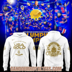 USA Women Hockey Gold Medal Milano Cortina 2026 White Hoodie