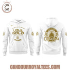 USA Women Hockey Gold Medal Milano Cortina 2026 White Hoodie