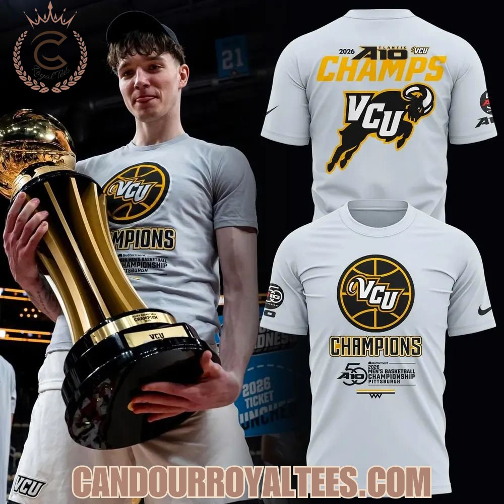VCU Men’s Basketball 2026 A-10 Champions T-Shirt