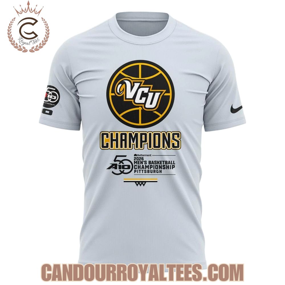 VCU Men’s Basketball 2026 A-10 Champions T-Shirt