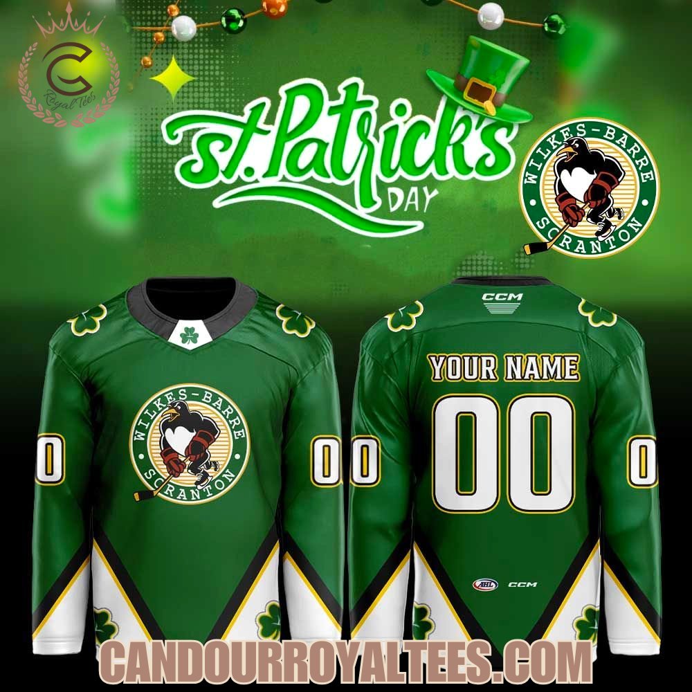 Wilkes-Barre/Scranton Penguins St. Pat’s Celebration 2026 Hockey Jersey