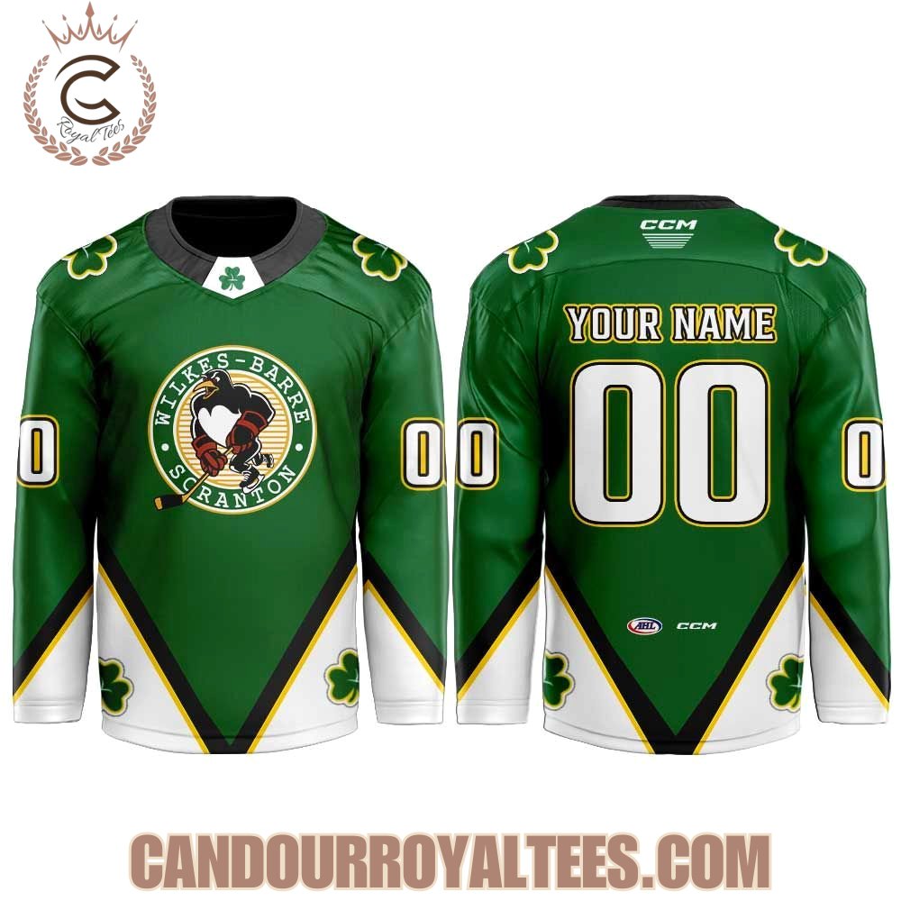 Wilkes-Barre/Scranton Penguins St. Pat’s Celebration 2026 Hockey Jersey