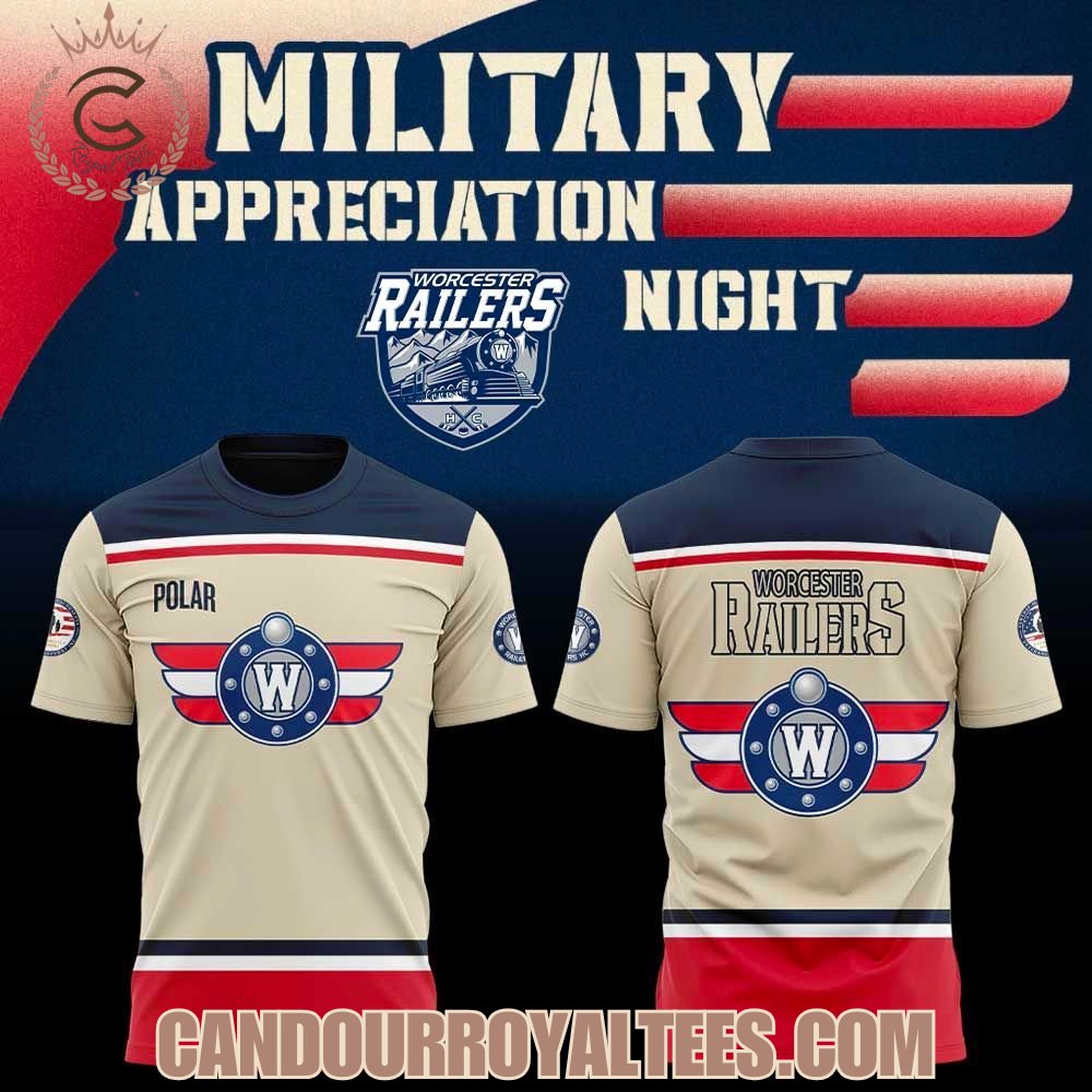 Worcester Railers HC Military Appreciation Night 2026 Hoodie