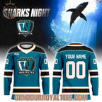 Worcester Railers HC Sharks Night 2026 Hockey Jersey