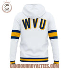 WVU Basketball White Throwback Uniform Hoodie