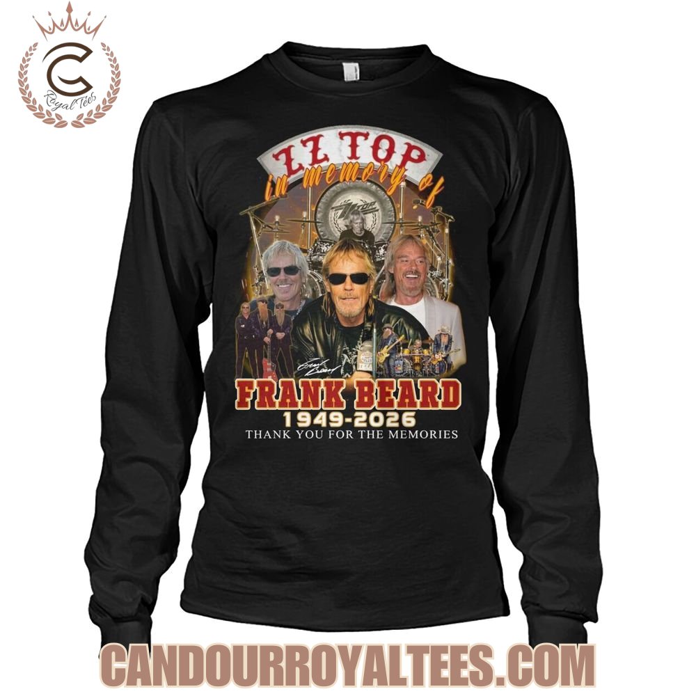ZZ Top In Memory Of Frank Beard 1949-2026 Thank You For The Memories T-Shirt