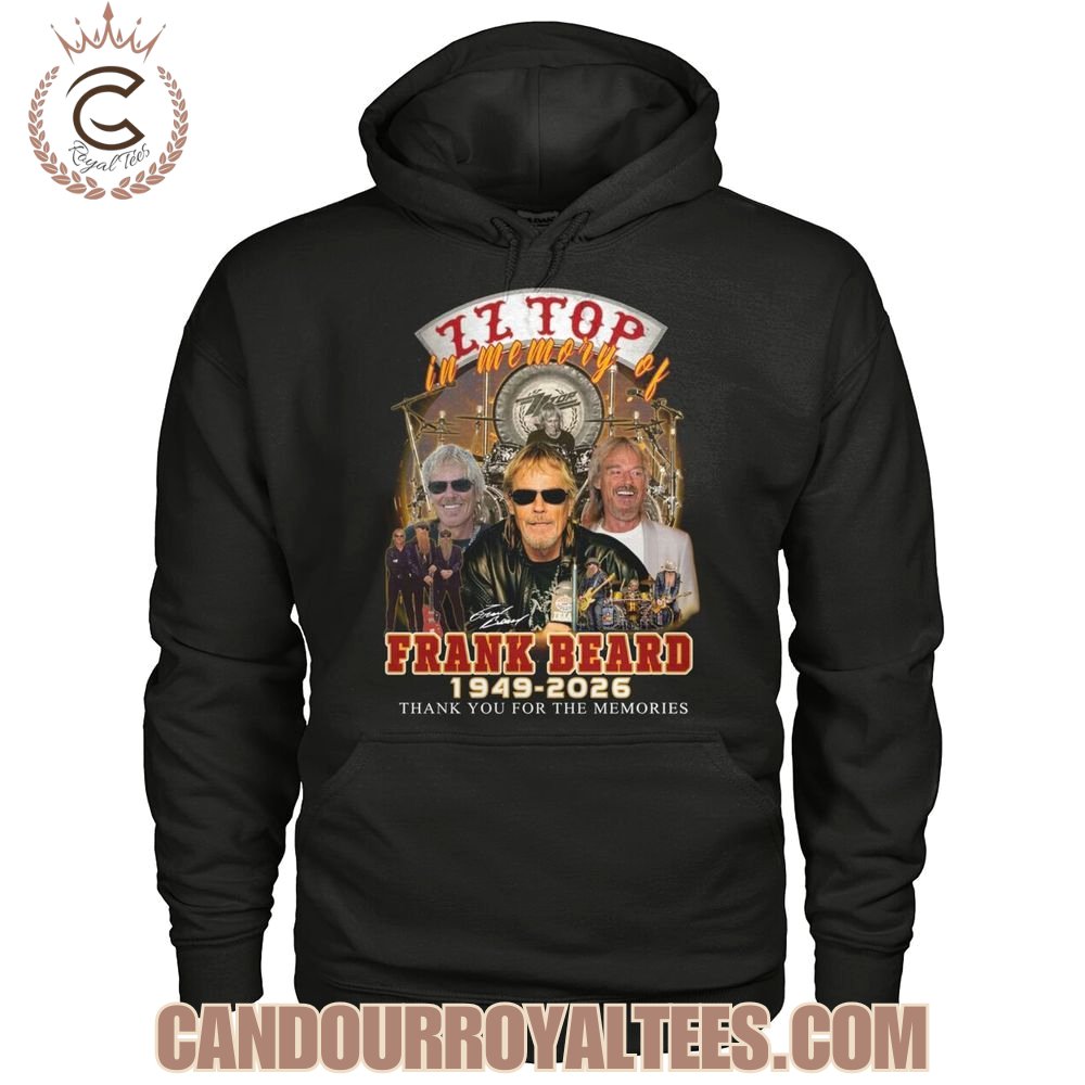 ZZ Top In Memory Of Frank Beard 1949-2026 Thank You For The Memories T-Shirt